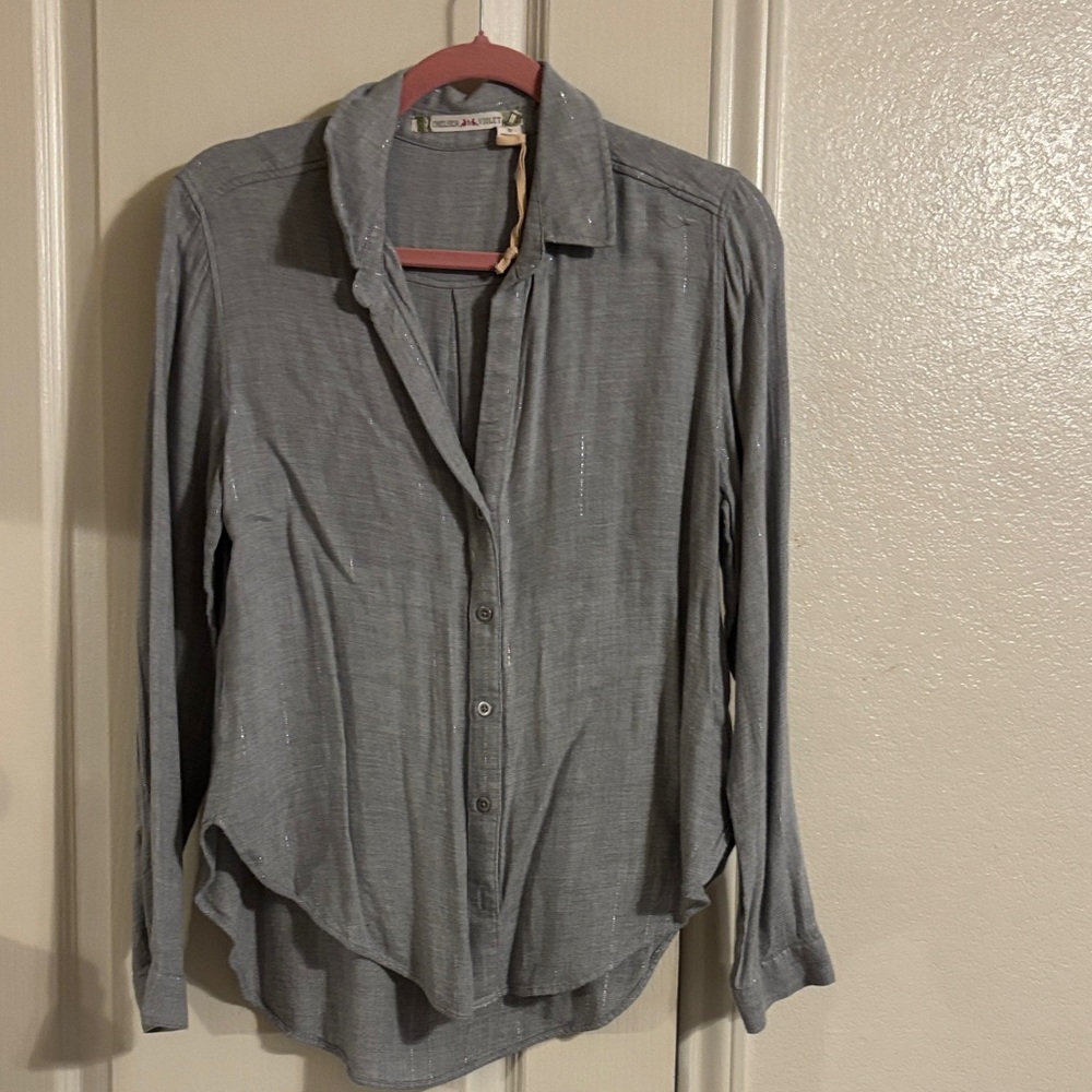 Chelsea & Violet Gray Blouse